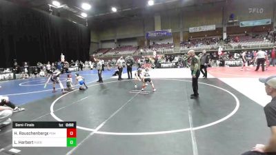 62 lbs Semifinal - Hunter Rauschenberger, Pomona Elite vs Levi Harbert, Pueblo County WC