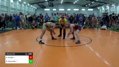 E-146 lbs Round Of 32 - Alex Bright, MI vs Benjamin Reynolds, PA