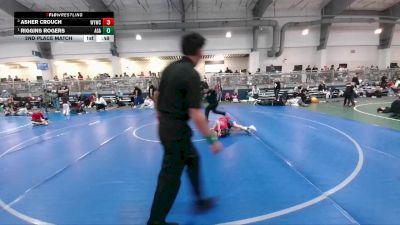 80 lbs 2nd Place Match - Riggins Rogers, Apex Grappling Academy vs Asher Crouch, Westlake Youth Wrestling Club