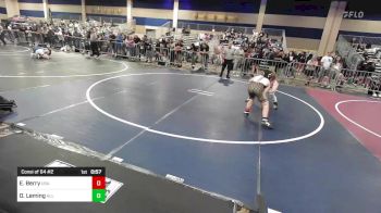 126 lbs Consi Of 64 #2 - Eli Berry, USA Gold WC vs Danny Leming, All In Wr Ac