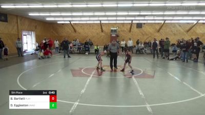 M 75 lbs 5th Place - Brandon Bartlett, Plains vs Devin Eggleston, Unadilla