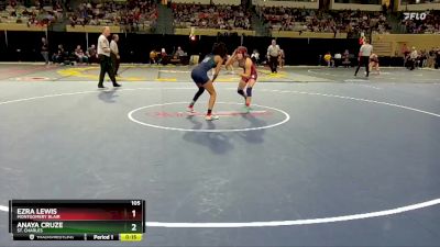 105 lbs Cons. Round 2 - Ezra Lewis, Montgomery Blair vs Anaya Cruze, St. Charles