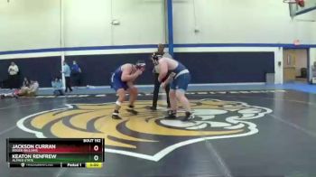 285 lbs Cons. Round 1 - Keaton Renfrew, Alfred State vs Jackson Curran, Roger Williams
