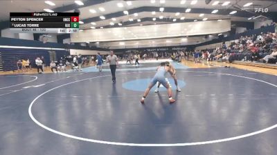 133 lbs Champ. Round 2 - Peyton Spencer, Onondaga CC vs Lucas Torre, New Jersey City University