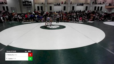 144 lbs Consi Of 16 #2 - Ibrahim Yacouty, Quincy vs Thiago Lopes, Plymouth North