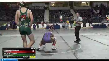 205 lbs Cons. Round 1 - Blaine Larkin, Sunflower Kids vs John Broadwell, Coffeyville