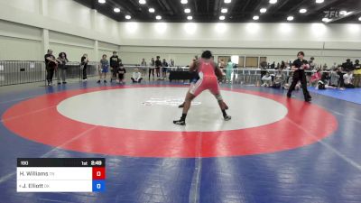 190 lbs 5th Place - Henry Williams, Tennessee vs James Elliott, Oklahoma