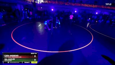 145 lbs Semifinal - Cara Andrews, Star Valley Wrestling Club vs Nia Hagler, Unattached