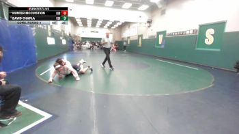 144 lbs Cons. Round 4 - David Chapla, Centennial vs Hunter McCuistion, Rim Of The World