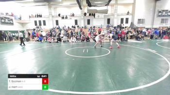 182 lbs Semi To 9th - Tayel Guzman, New Bedford vs Jack Hart, North Andover