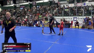 70 lbs Quarterfinal - Jaxon Huffman, OK vs Nolan Holt, MI