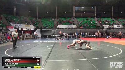 152 lbs Quarterfinal - Joe Rayborn, Cherokee County vs Cody Lenhardt, New Hope HS