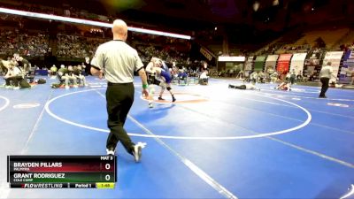 165 Class 1 lbs Quarterfinal - Grant Rodriguez, Cole Camp vs Brayden Pillars, Palmyra