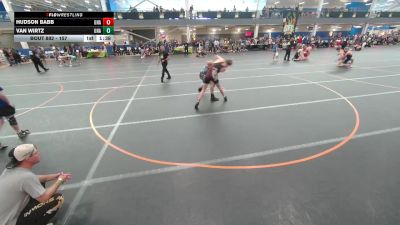 157 lbs Cons. Round 2 - Van Wirtz, Unattached vs Hudson Babb, Unattached