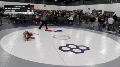 55 lbs Round 1 (6 Team) - Michael Pannorfi, The Outsiders Wrestling Club vs Mylan Webb, Beast Mode