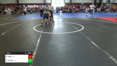 93 lbs Quarterfinal - Roman Diab, Scorpions vs Daniel Cooke, Fighting Irish