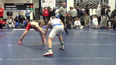 121 lbs 5th Place - Gabe Swann, Baylor-TN vs Tommy Gretz, Connellsville
