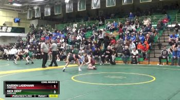 132 lbs Cons. Round 6 - Kaeden Lademann, Avon Lake vs Nick Dent, Loveland