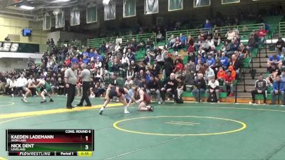 132 lbs Cons. Round 6 - Kaeden Lademann, Avon Lake vs Nick Dent, Loveland