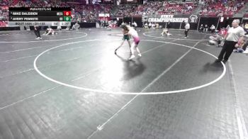 D1-132 lbs Champ. Round 1 - Mike Daleiden, Menomonee Falls vs Avery Femrite, Beaver Dam