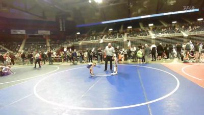 46 lbs Consi Of 4 - Tytus Bowker, Thermopolis WC vs Teagan Smith, Glenrock WC