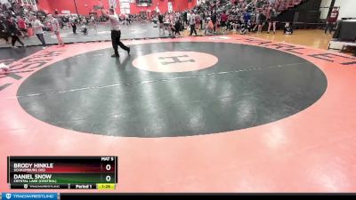 126 lbs Cons. Round 2 - Brody Hinkle, SCHAUMBURG (HS) vs Daniel Snow, Crystal Lake (CENTRAL)