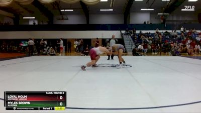 197 lbs Cons. Round 2 - Myles Brown, Alvernia vs Loyal Holm, Southern Virginia