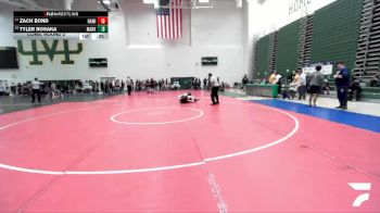 132 lbs Cons. Round 2 - Tyler Nosaka, Mark Keppel vs Zach Bond, Simi Valley