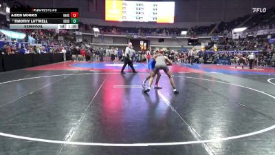 7A 132 lbs Semifinal - Timothy Luttrell, Smiths Station Hs vs Aiden Morris, Vestavia Hills