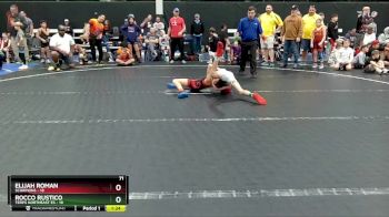 76 lbs Round 7 (8 Team) - Elijah Roman, Scorpions vs Rocco Rustico, Terps Northeast ES