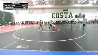 150 lbs Cons. Round 2 - Ivan Mendez, Schurr vs Anthony Luna, Santa Paula