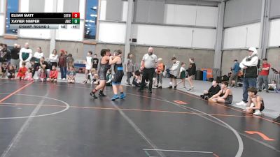 131-139.5 lbs Champ. Round 2 - Elijah Matt, Coeur D'alene Tribal Warriors Wrestling Club vs Xavier Simper, Asylum Wrestling Club