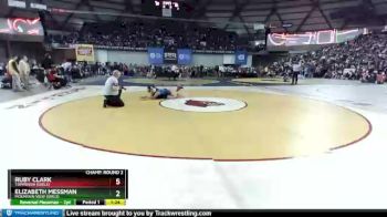 Champ. Round 2 - Elizabeth Messman, Mountain View (Girls) vs Ruby Clark, Toppenish (Girls)