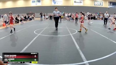 68 lbs Round 3 - Ian Weber, POWA vs Ryan Bassiri, Capital City WC