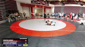 190 lbs Quarterfinal - Colten Marck, Broken Arrow Wrestling Club vs Stetson Matheson, Pryor High School Wrestling