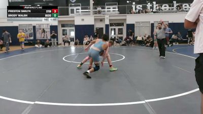 134 lbs Semifinal - Preston Smilyk, Carpe Diem - HSC vs Brody Walsh, Mat Assassins Silver - HSC