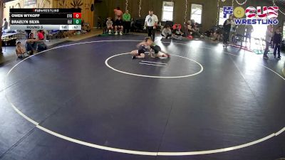 53-58 lbs Round 5 - Braelyn Silva, Elevate/Medina-OH vs Owen Wykoff, Spartan Training Center