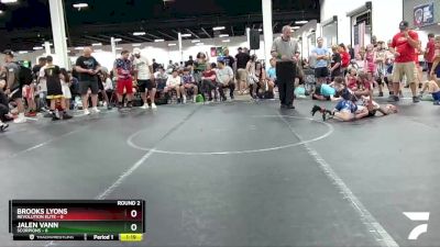 52 lbs Round 2 (4 Team) - Jalen Vann, Scorpions vs Brooks Lyons, Revolution Elite