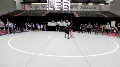 70-80 lbs Rr Rnd 1 - Sawyer Mitchell, Georgia vs Americah Mills, Roundtree Wrestling Academy