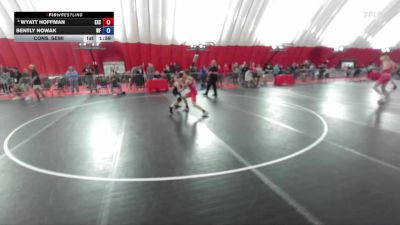 120 lbs Cons. Semi - Wyatt Hoffman, Excel vs Bently Nowak, Wrestling Factory
