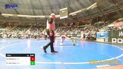 75 lbs Round Of 16 - Berringer Robbins, Greater Heights Wrestling vs Kash Harrison, Wave Wrestling Club (TN)