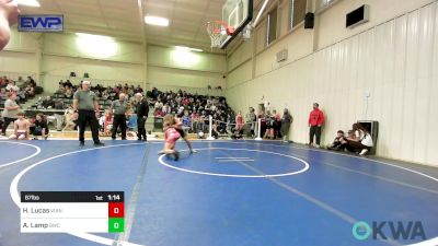 67 lbs Rr Rnd 3 - Harlea Lucas, Vian Wrestling Club vs Avie Lamp, Brushy Wrestling Club