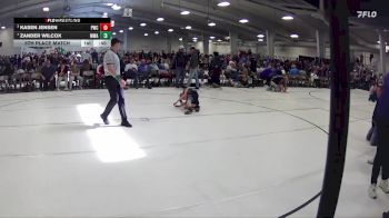 26 lbs 5th Place Match - Kasen Jensen, Palmyra Wrestling Club vs Zander Wilcox, MWC Wrestling Academy