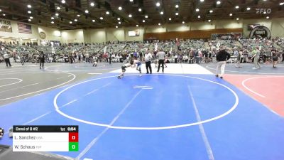 86 lbs Consi Of 8 #2 - Louis Sanchez, USA Gold vs William Schaus, Top Fuelers WC