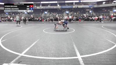 100 lbs 7th Place - Kyson Kellogg, East Kansas Eagles vs Gabriel Bautista, Garden City Wrestling Club