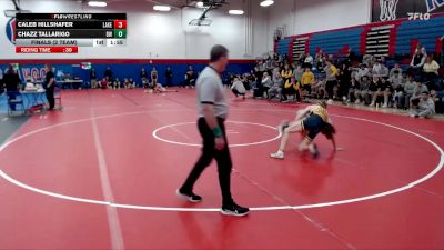 125 lbs Finals (2 Team) - Caleb Hillshafer, Lakeland vs Chazz Tallarigo, Baldwin Wallace