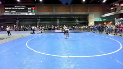 140 lbs Cons. Round 3 - Bailey Prinz, Churchill County vs Jorden Loftin-Brewer, Mazama