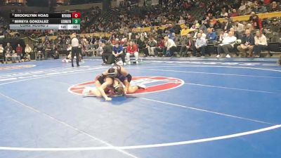 125 Class 1 lbs Cons. Round 3 - Brooklynn Hoag, Nevada vs Mireya Gonzalez, Lexington