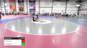 132 lbs Round Of 64 - Giosue Hickman, AZ vs Brycen Arbogast, VA