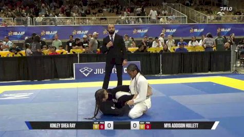 Kinley Shea Ray vs Mya Addison Hullett 2026 Pan Kids Jiu-Jitsu IBJJF Championship